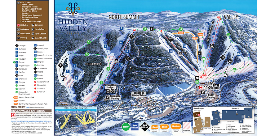 Slopes and Trails | HIDDEN VALLEY RESORT | PA Pennsylvania Ski ...