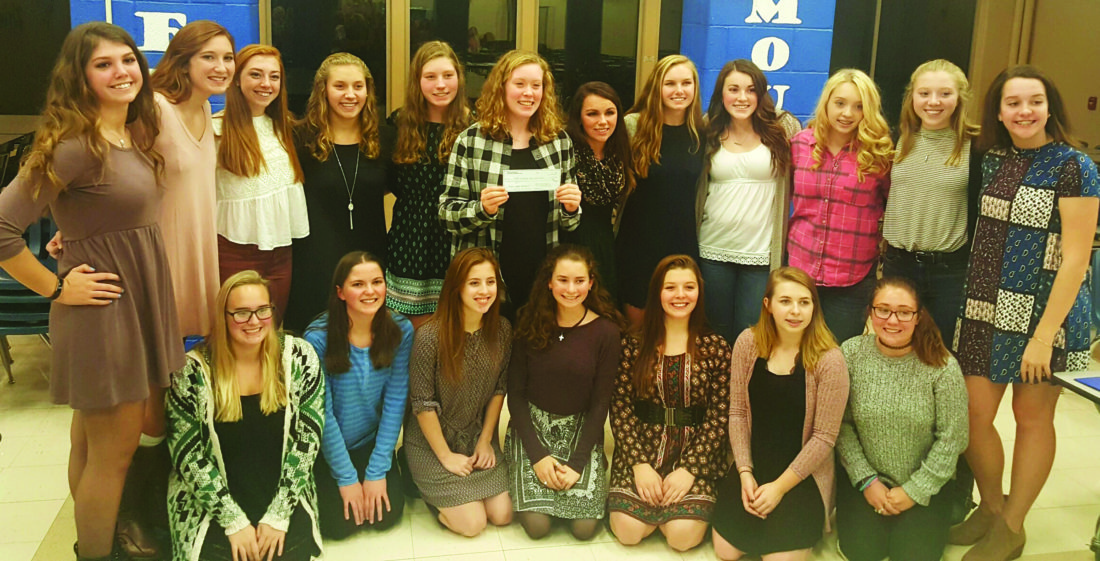 PHOTO PROVIDED
Members of the team are, from left, front, Aimee Zimmerman, Madelyn Bashore, Makenna Bittner, Maegan Miller, Taylor Kinley, Heidi Emel, Skylar Falls; back, Pamela Gunsallus, Vanessa Soo, Elaina Eckley, Kelsie Buckwalter, Noel Moore, Jenni Skow, Madison Myers, Jada Dauberman, Abby Weaver, Samantha Elling, Avery Eckley and Sarabeth Bowmaster. Missing from photo are Rachel Kibler and Emma Persun.