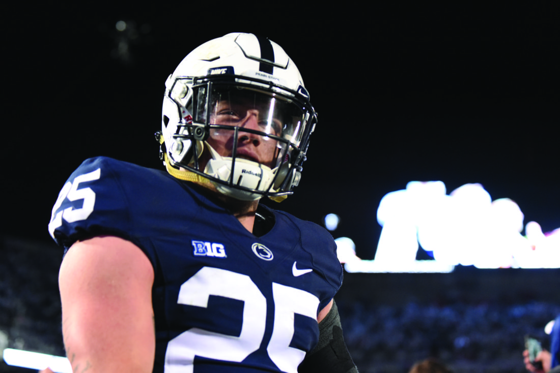 Von Walker (25) had a remarkable career, from graduating out of Central Mountain and walking on to the Penn State
football team, ultimately to receive a scholarship and become an important leader on the Nittany Lions squad. (FILE PHOTO/THE EXPRESS)