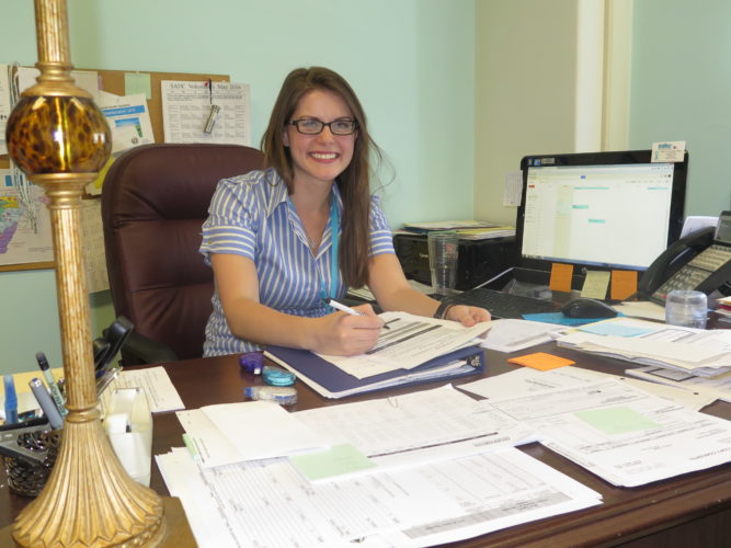 Wheeling native Megan Gallaway Palmer is the new executive director of the Upper Ohio Valley Sexual Assault Help Center. Photos by Betsy Bethel 