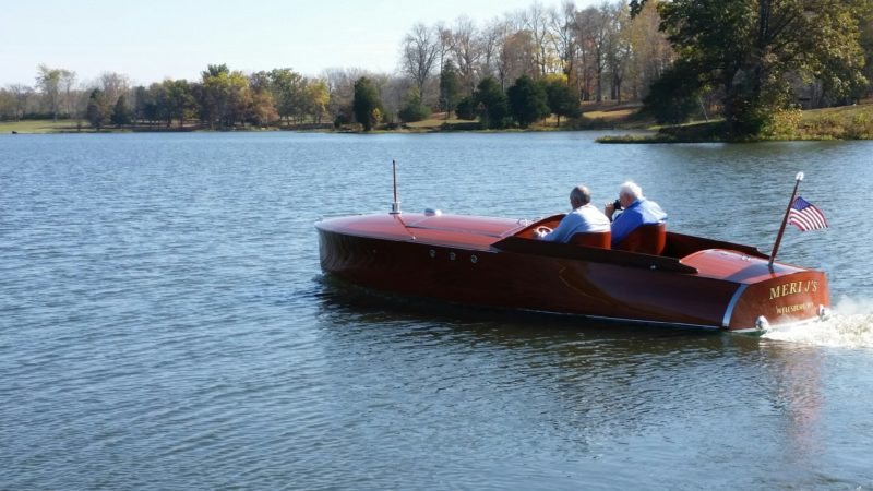 READY TO RUN -- Wellsburg resident Jon Meriwether pilots his boat, the